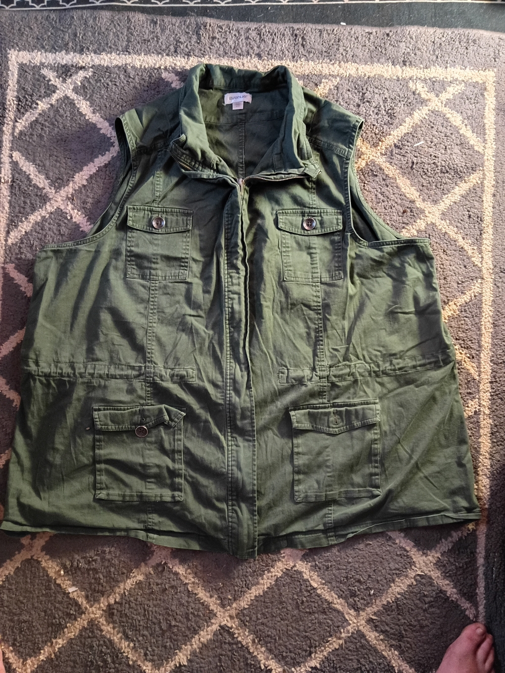 Women's Olive Green Vest